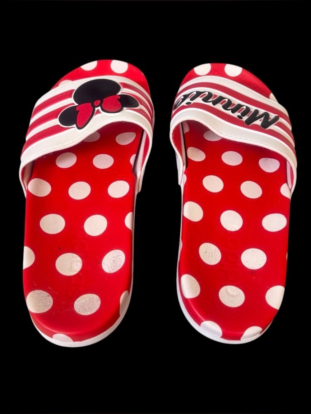 Limited Edition DISNEY MINNIE MOUSE Flip flops by Adidas women’s sandals  size 9 - Picture 9 of 16